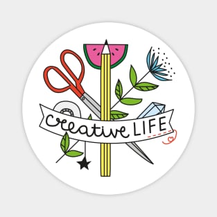 Creative life necessities Magnet